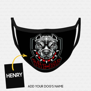 Personalized Dog Gift Idea - Bad Dog With Swag Collar For Dog Lovers - Cloth Mask